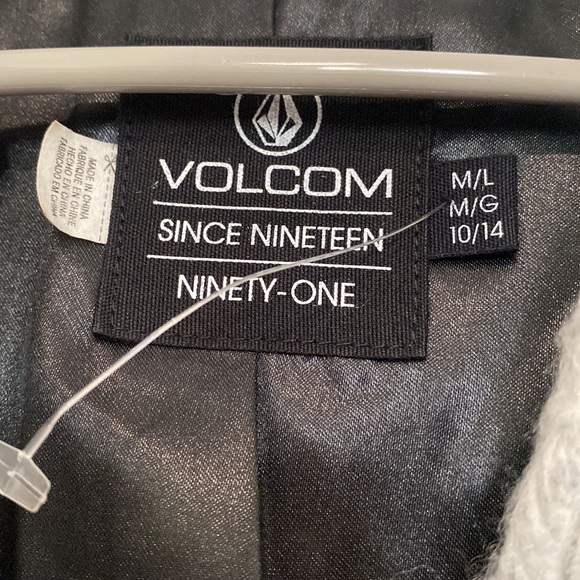 Volcom Stone striped long wool blend jacket Medium/Large - Picture 2 of 12